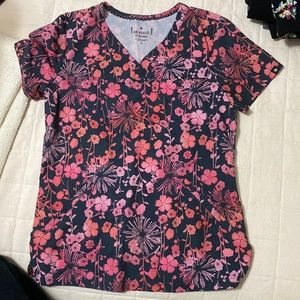 Floral Scrub Top